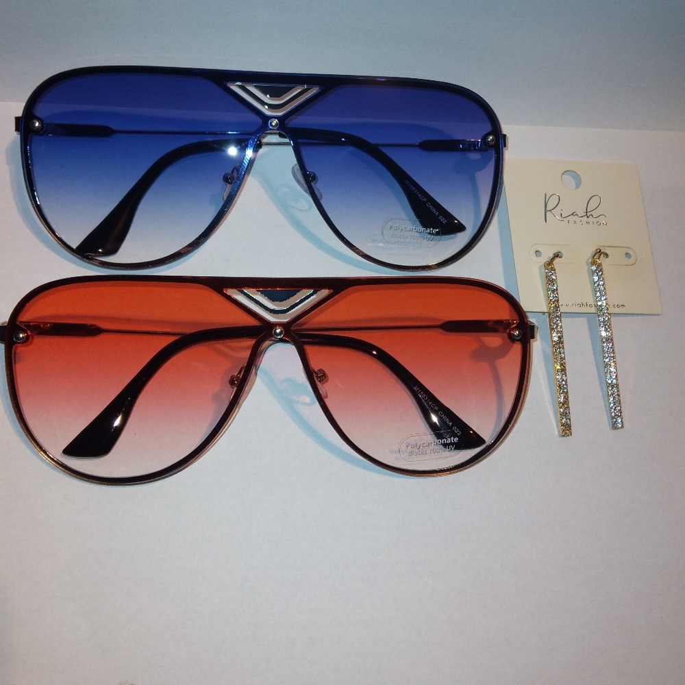 COPY - Women fashion sunglasses,gold earrings